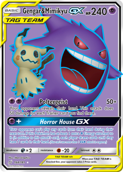 Gengar & Mimikyu-GX Team Up #164