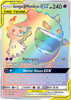 Gengar & Mimikyu-GX Team Up #186