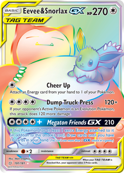 Eevee & Snorlax-GX #191 Team Up