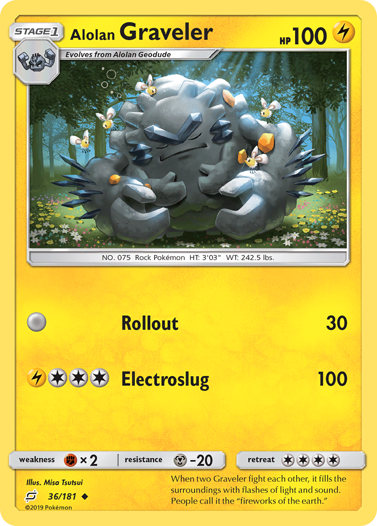 Alolan Graveler #36 Team Up