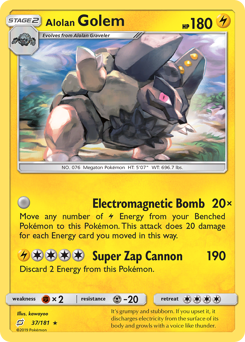 Alolan Golem #37 Team Up
