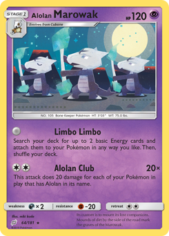 Alolan Marowak #64 Team Up