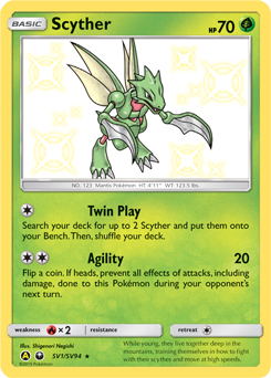 Scyther #SV1 Hidden Fates Shiny Vault