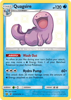 Quagsire #SV10 Hidden Fates Shiny Vault