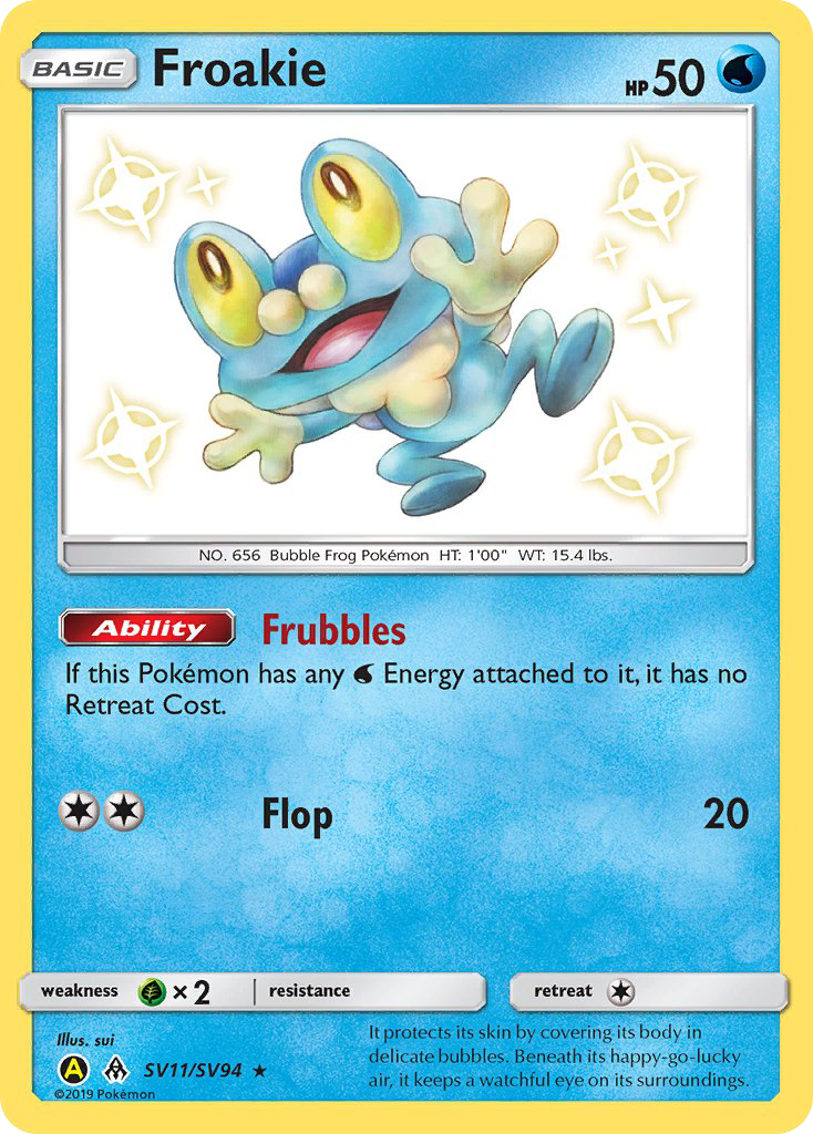 Froakie #SV11 Hidden Fates Shiny Vault