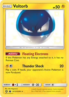 Voltorb #SV13 Hidden Fates Shiny Vault