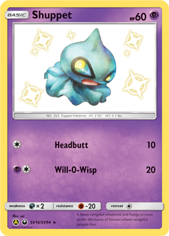 Shuppet #SV16 Hidden Fates Shiny Vault