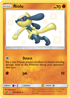 Riolu #SV21 Hidden Fates Shiny Vault
