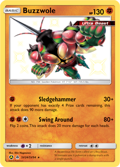 Buzzwole #SV24 Hidden Fates Shiny Vault
