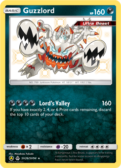 Guzzlord #SV26 Hidden Fates Shiny Vault