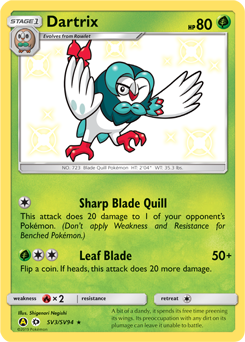 Dartrix #SV3 Hidden Fates Shiny Vault