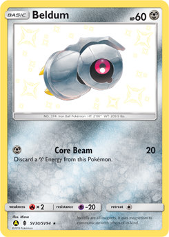 Beldum #SV30 Hidden Fates Shiny Vault