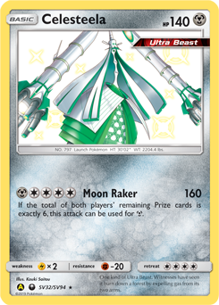 Celesteela #SV32 Hidden Fates Shiny Vault