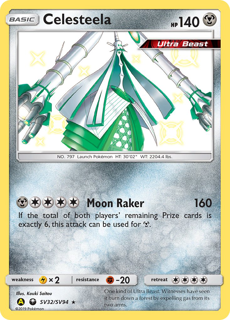Celesteela #SV32 Hidden Fates Shiny Vault