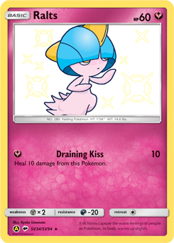 Ralts #SV34 Hidden Fates Shiny Vault