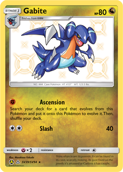 Gabite #SV39 Hidden Fates Shiny Vault