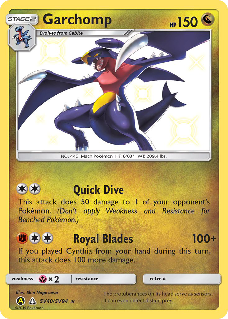 Garchomp #SV40 Hidden Fates Shiny Vault