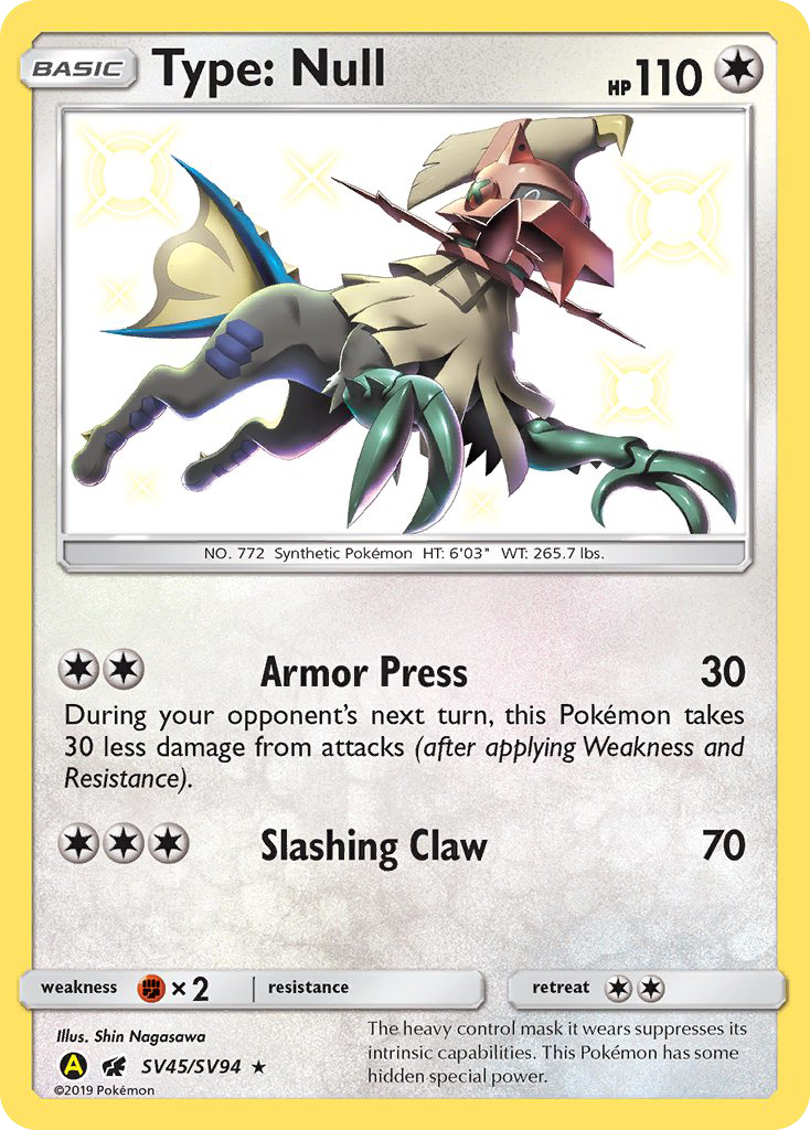 Type: Null #SV45 Hidden Fates Shiny Vault