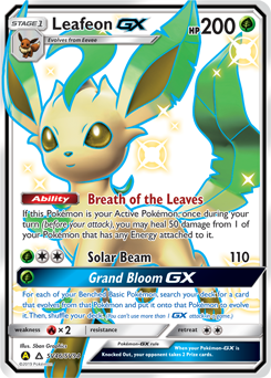 Leafeon-GX #SV46 Hidden Fates Shiny Vault