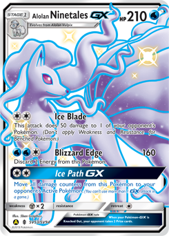 Alolan Ninetales-GX #SV53 Hidden Fates Shiny Vault