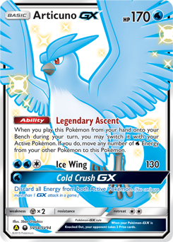 Articuno-GX #SV54 Hidden Fates Shiny Vault