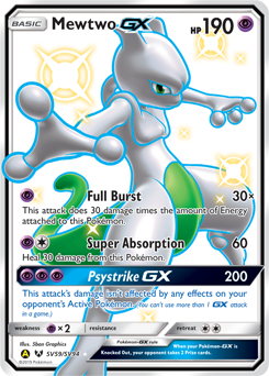 Mewtwo-GX #SV59 Hidden Fates Shiny Vault