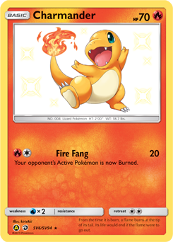 Charmander #SV6 Hidden Fates Shiny Vault