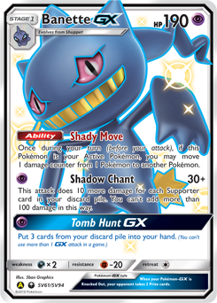 Banette-GX #SV61 Hidden Fates Shiny Vault