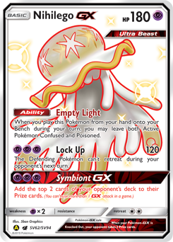 Nihilego-GX #SV62 Hidden Fates Shiny Vault