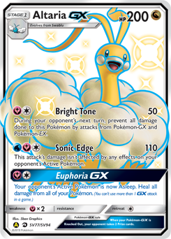 Altaria-GX #SV77 Hidden Fates Shiny Vault