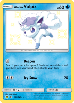 Alolan Vulpix #SV8 Hidden Fates Shiny Vault