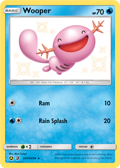 Wooper #SV9 Hidden Fates Shiny Vault