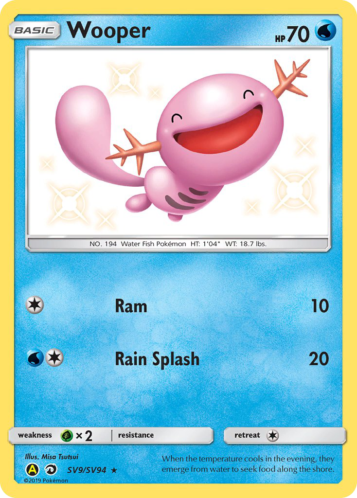 Wooper #SV9 Hidden Fates Shiny Vault