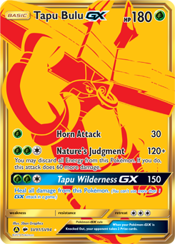 Tapu Bulu-GX #SV91 Hidden Fates Shiny Vault