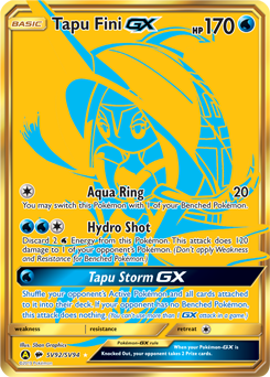 Tapu Fini-GX #SV92 Hidden Fates Shiny Vault