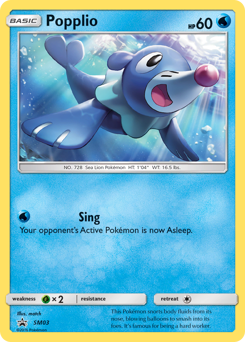 Popplio #SM03 SM Black Star Promos