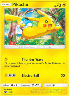 Pikachu #SM04 SM Black Star Promos