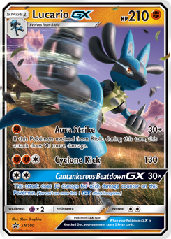 Lucario-GX #SM100 SM Black Star Promos