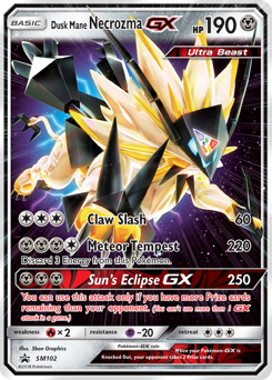 Dusk Mane Necrozma-GX #SM102 SM Black Star Promos