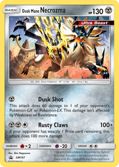 Dusk Mane Necrozma #SM107 SM Black Star Promos