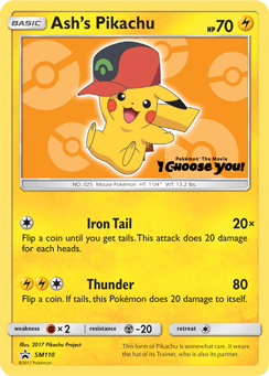 Ash's Pikachu #SM110 SM Black Star Promos