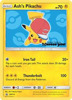 Ash's Pikachu #SM114 SM Black Star Promos