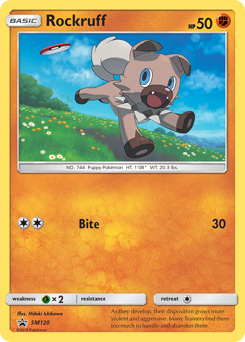 Rockruff SM Black Star Promos #SM120