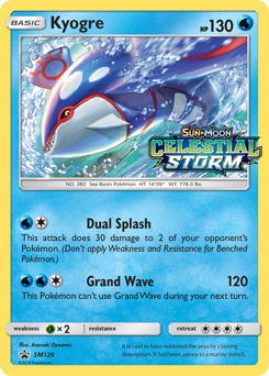 Kyogre SM Black Star Promos #SM129