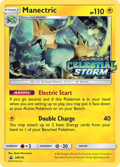 Manectric #SM130 SM Black Star Promos