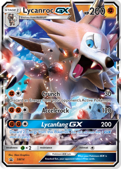 Lycanroc-GX #SM14 SM Black Star Promos