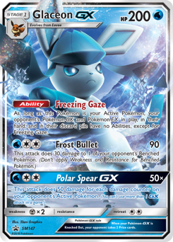 Glaceon-GX #SM147 SM Black Star Promos