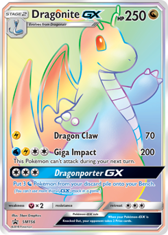 Dragonite-GX #SM156 SM Black Star Promos