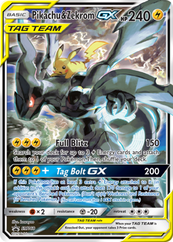 Pikachu & Zekrom-GX #SM168 SM Black Star Promos