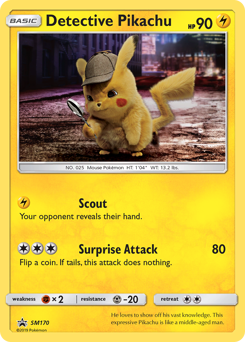 Detective Pikachu #SM170 SM Black Star Promos